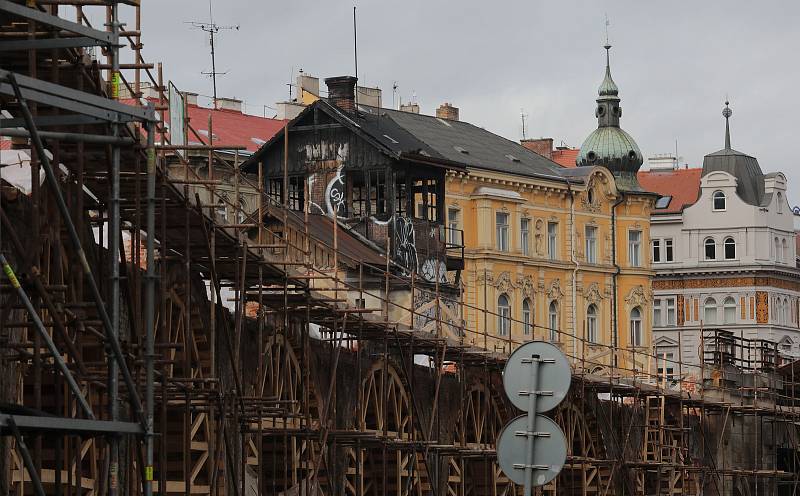 Pokračování oprav Negrelliho viaduktu 24.ledna.