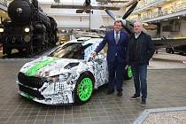 Z předání vozu Škoda Fabia RS Rally2 do sbírky Národního technické muzea v Praze.