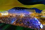 Z Koncert pro Ukrajinu - Václavské náměstí 1. března 2022.