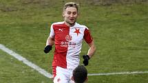 Jan Kuchta - Utkání 19. kola první fotbalové ligy: Slavia Praha - FK Pardubice.