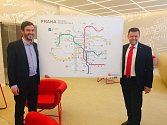 Pražská koalice schválila zahájení stavby metra D tajně. Na snímku radní pro dopravu Adam Scheinherr (Praha sobě) a šéf dopravního podniku Petr Witowski.
