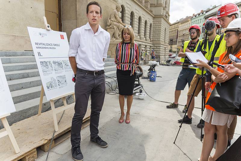 Prohlídka rekonstrukce Národního muzea, Jakub Hendrych, architekt z Institutu plánování a rozvoje hl. m. 21. 8. 2018