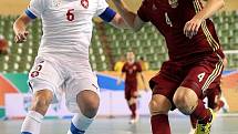 Češí akademici podlehli v semifinále MS ve futsalu Rusku 1:5, 9. července 2016.