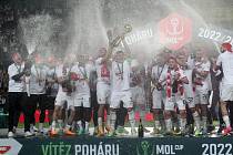 Slávisté pojedenácté ve své historii vyhráli pohár. Ve finále MOL Cupu na Letné porazili Spartu 2:0