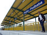 Vlaková zastávka Praha - Podbaba.