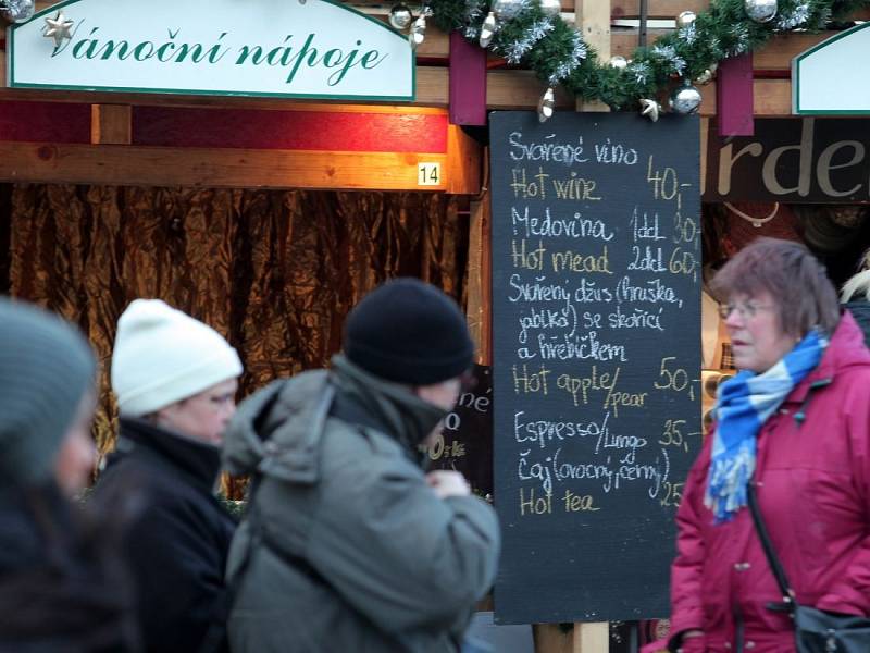 Svařené víno na náměstí Republiky