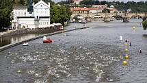 Triatlon na Střeleckém ostrově. 