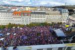 Demonstrace na Václavském náměstí, 28. 9. 2022