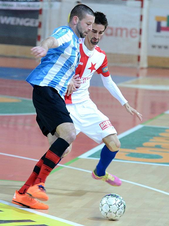 III. zápas čtvrtfinále play off Chance futsal ligy: SK Slavia Praha - SK Interobal Plzeň 5:0 (1:0), 25. dubna 2016.