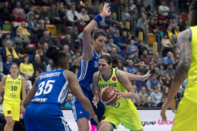 Basketbalistky USK Praha prohrály s dosud neporaženým Kurskem