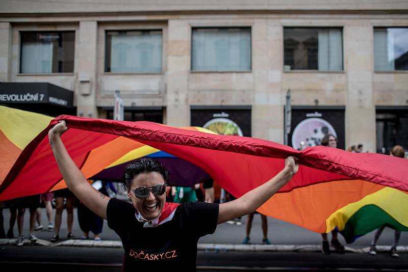 Pochod Prague Pride prošel 11. srpna centrem Prahy.