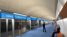 Návrh podoby stanice metra trasy D - Návrh podoby stanice metra trasy D - Olbrachtova