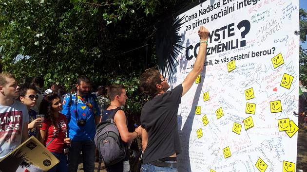 Stěna názorů na Prague Pride 2012