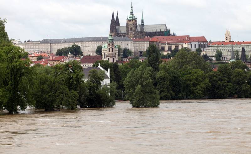 Povodně v Praze v úterý 4. června.