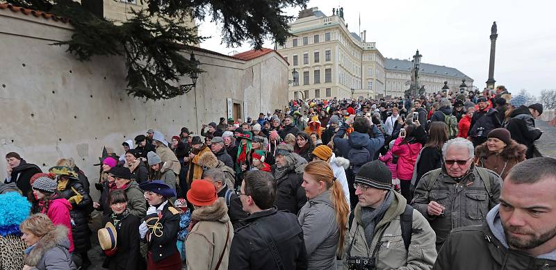 Malostranský masopust v sobotu 10.února 2018.