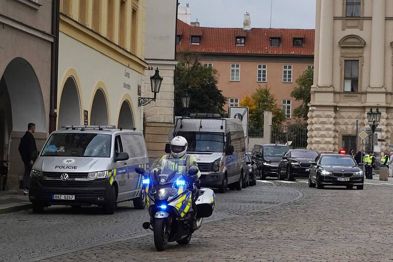 Pražský hrad v době premiérového zasedání evropských zemí ve formátu Evropského politického společenství.