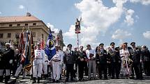 150 let kominické jednoty si 26. května v centru Prahy přípomínali desítky kominíků.