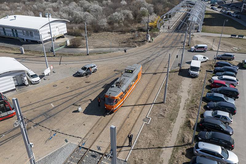 Tramvajová trať Barrandov - Holyně je dostavěná. Foto: se souhlasem STRABAG Rail