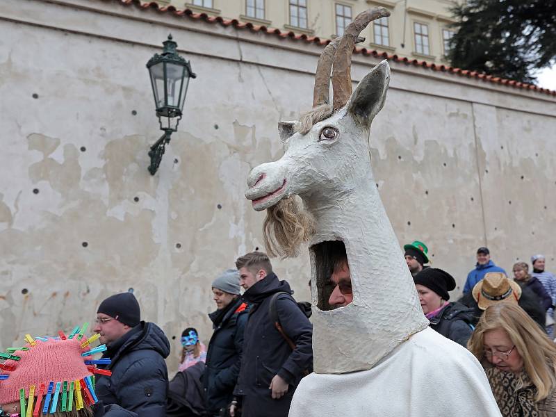 Malostranský masopust v sobotu 10.února 2018.