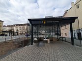 Nové vstupy do metra u Masarykova nádraží v sousedství nové stavby Masaryčky.
