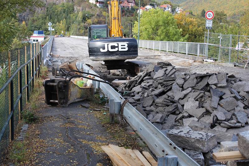 Rekonstrukce mostu ve středočeské obci Davle