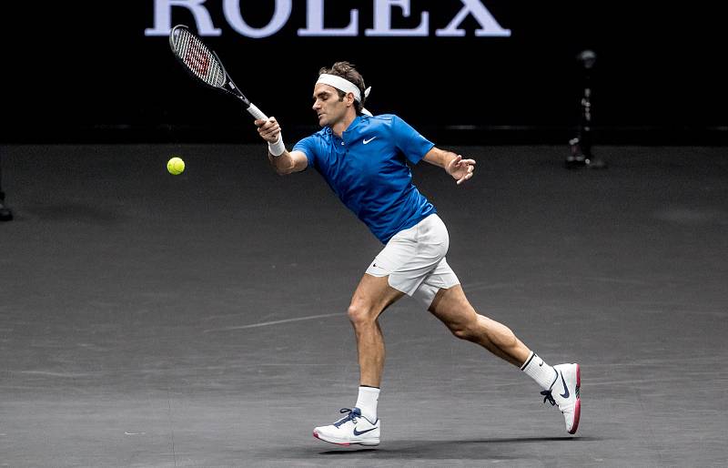 Laver cup, hraný 23. září v Praze. Roger Federer