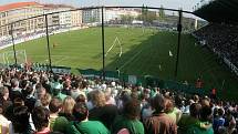 Stadion Ďolíček v Praze Vršovicích.