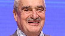 TOP 09 představila 30. května v Praze svoji volební kampaň do podzimních voleb. Na snímku Karel Schwarzenberg.