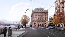 Praha připravuje proměnu centra v oblasti kolem Karlova mostu. Na snímku je Národní divadlo.