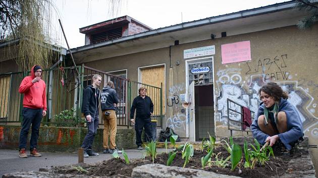 Autonomní sociální centrum Klinika má za sebou první rok fungování  v legálně propůjčené budově na pražském Žižkově.