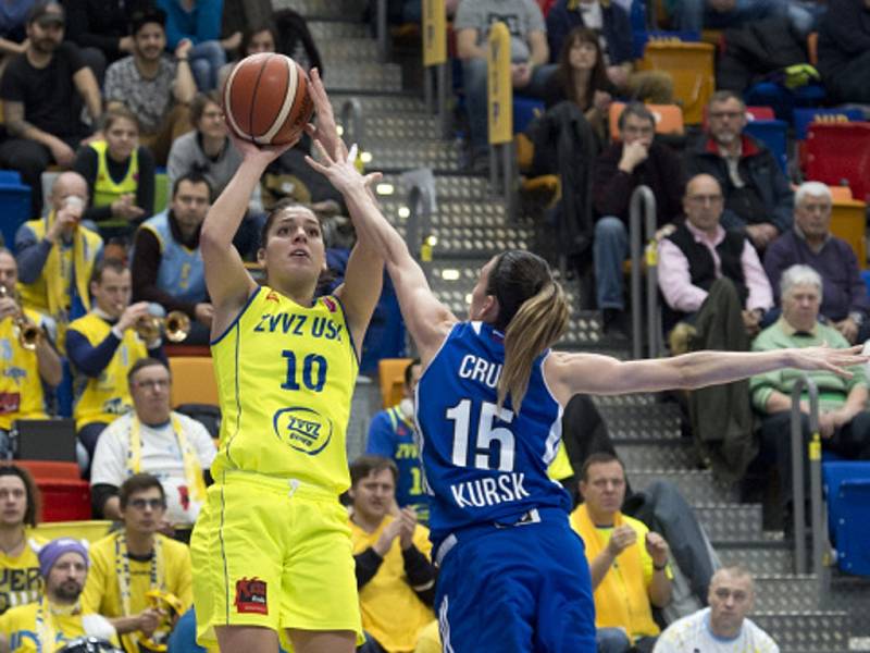 Basketbalistky USK Praha prohrály s dosud neporaženým Kurskem