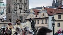 Průvod Tří králů prošel centrem Prahy.