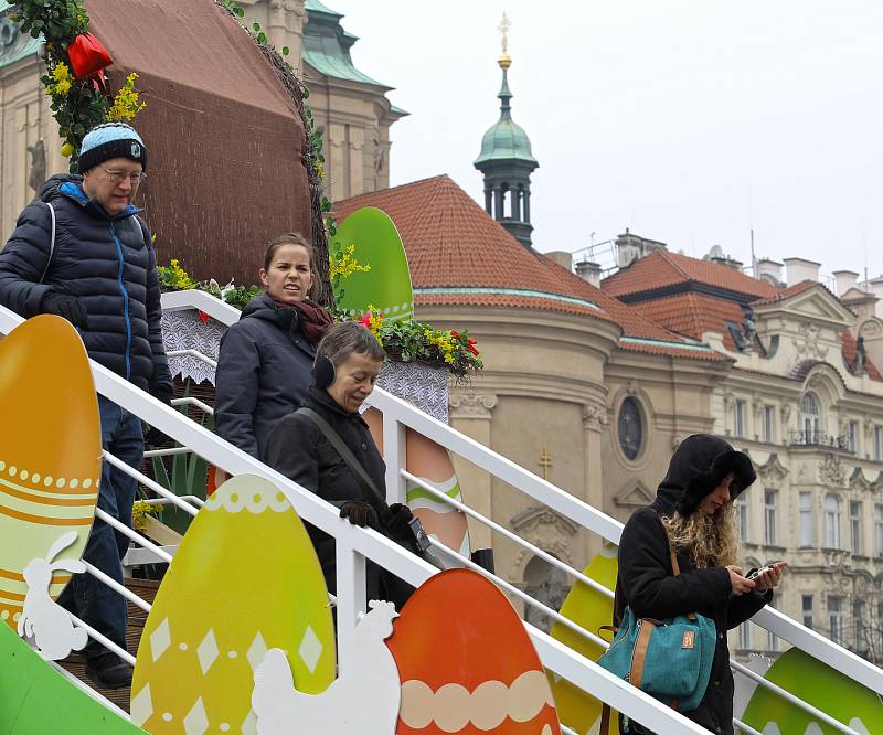 Velikonoční trhy na Staroměstském náměstí v roce 2018