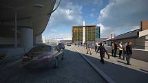 Vizualizace možné podoby budoucího Muzea železnice a elektrotechniky NTM.