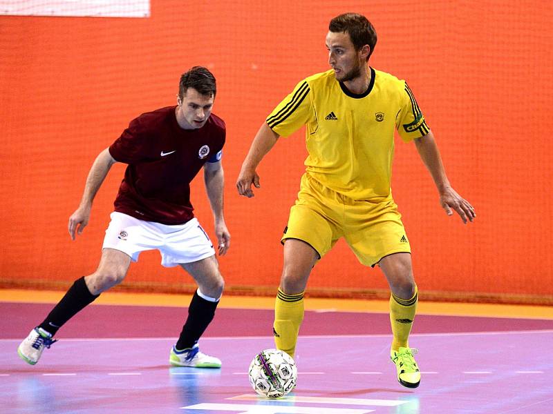 IV. zápas čtvrtfinále play off Chance futsal ligy: AC Sparta Praha - Nejzbach Vysoké Mýto 3:2 (2:1), 26. dubna 2016.