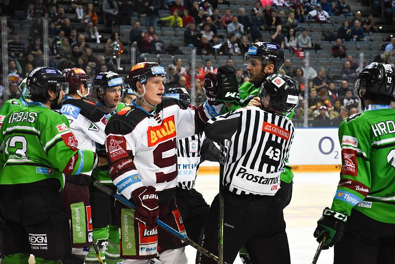 34. kolo Tipsport extraligy: HC Sparta Praha - BK Mladá Boleslav 7. ledna 2020.