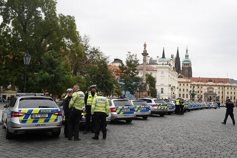 Pražský hrad v době premiérového zasedání evropských zemí ve formátu Evropského politického společenství.