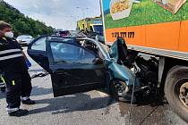 Smrtelná dopravní nehoda u Černého Mostu.