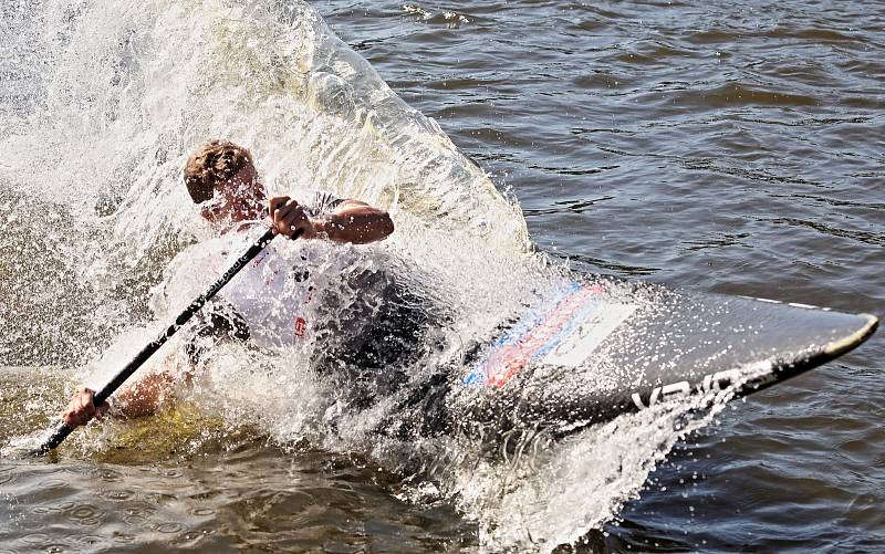 Prague Riverside Cross - exhibiční slalomový závod na Vltavě 3. září 2019.