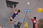 Adam Ondra na Světovém poháru v boulderingu na Letné.