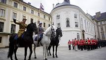 Hradní stráž oslavila 26. června na Pražském hradě Den ozbrojených sil.