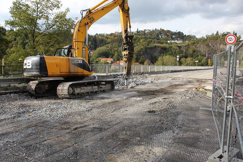 Rekonstrukce mostu ve středočeské obci Davle