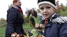 Podzimní dýňové hrátky v pražské botanické zahradě.