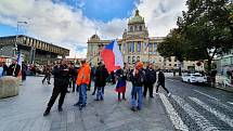 Demonstrace na Václavském náměstí, 28. 9. 2022