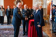 Jmenování nových generálů prezidentem Petrem Pavlem 8. května na Hradě – brigádní generál Radek Stránský.