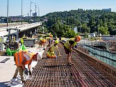 Mimořádný kontrolní den stavby pro média - Rekonstrukce Barrandovského mostu - II.etapa