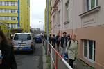 Útok mačetou na učitele na Středním odborném učilišti v ulici Ohradní