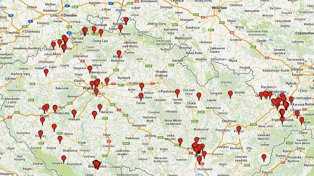 Mapa nelegálního hazardu momentálně nachází 117 černých heren. Aplikaci spustila firma Spelos na začátku letošního července, nelegální hernu může nahlásit kdokoliv.