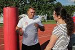 Trénink v olympijském parku vedli boxeři z oddílu Pražský Rohovník, trenér Michal Soukup, mládežníci Adam Marcin a Samuel Klabeneš.