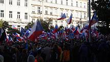 Demonstrace na Václavském náměstí, 28. září 2022